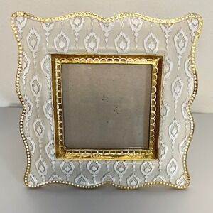 Sicura Chateau Grey Picture Frame Ornate Gold Trim Decorative Desktop Display